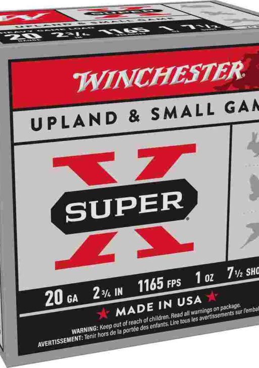 Winchester Super-X Heavy Game Shotshells 20 ga 2-3/4" 1 oz 1165 fps #7.5 25/ct