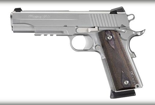 SIG "1911 STAINLESS RAIL" 1911R-45-SSS-CA 5" STS W/ RAIL CA COMPLIANT