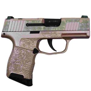 Sig Sauer "Guns & Roses Rose Gold" P365 Optic Ready Handgun 9mm Luger 10rd Magazines(2) 3.1" Barrel X-RAY 3 Sights