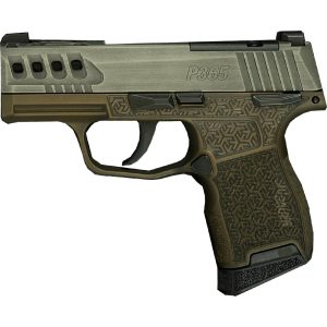 Sig Sauer P365 "Gold Bug"Distressed Gray/Brown OR Handgun 9mm Luger 10rd Magazines(2) 3.1" Barrel X-RAY 3 Sights Manual Safety