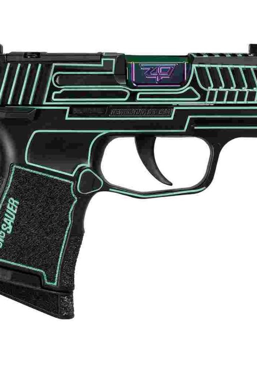 Sig Sauer P365 "Outlander Blue Laser" Handgun 9mm Luger 10rd Magazines(2) 3.1" Spectrum Barrel X-RAY 3 Sights Manual Safety