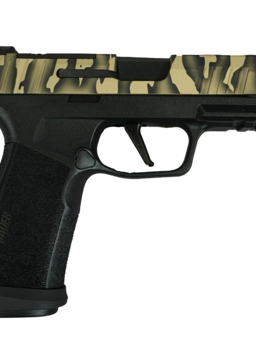 Sig Sauer P365 "Tiger Striped" XMACRO TACOPS Handgun 9mm Luger 17rd Magazines(4) 3.7" Barrel