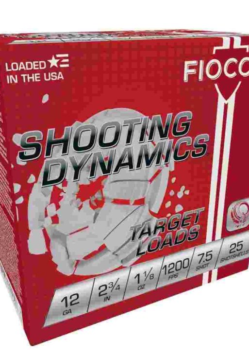 Fiocchi Shooting Dynamics Shotshells 12ga 2-3/4 in 1-1/8 oz #7.5 1200 fps 25/ct