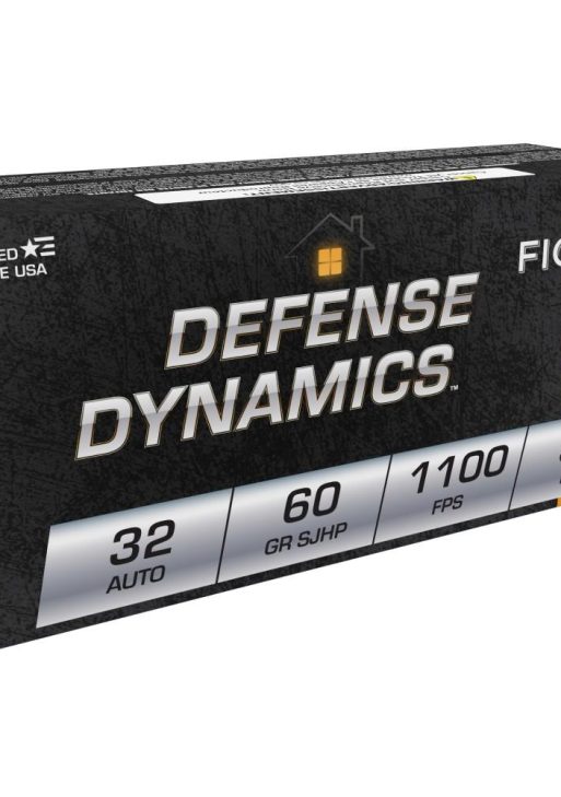 Fiocchi Pistol Shooting Dynamics Handgun Ammunition .32 ACP 60 gr JHP 1100 fps 50/box