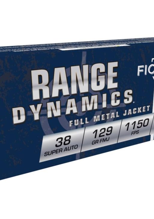 Fiocchi Pistol Shooting Dynamics Handgun Ammunition .38 Super (+P) 129 gr FMJ 50/Box