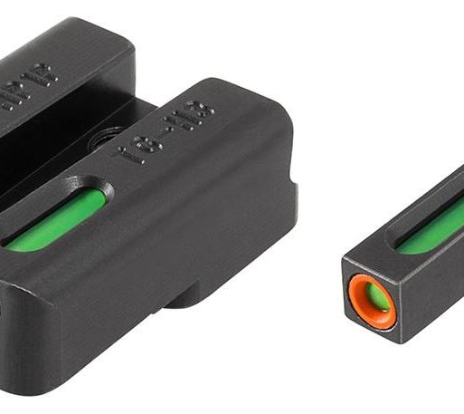Truglo TFX Pro Tritium/Fiber-Optic Day/Night Sights Fit H&K VP9 VP40 P30 P30SK P30L 45 & 45 TACTICAL (Including Compact) - Orange Outline Front/