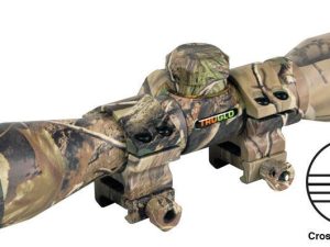 Truglo 4x32mm Compact Crossbow Scope with Weaver Style Rings - Crossbow Reticle Camo