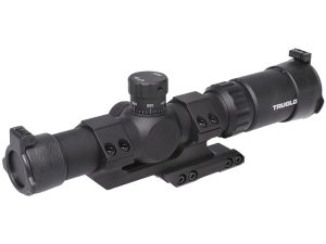 Truglo Tru-Brite 30 SeriesTactical Rifle Scope 1-6x24mm 30mm SFP IR Power Ring Duplex Mil-Dot Illum Black