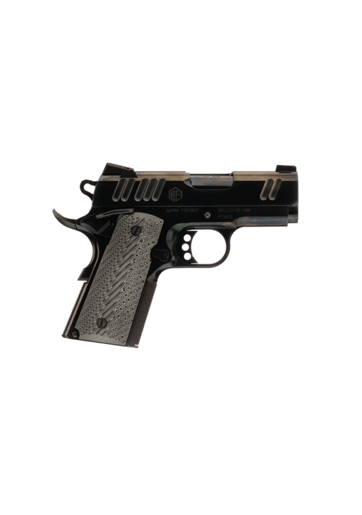Alpha Foxtrot 1911 Handgun 9mm Luger 9rd Magazine 3.25" Barrel Polished DLC Finish