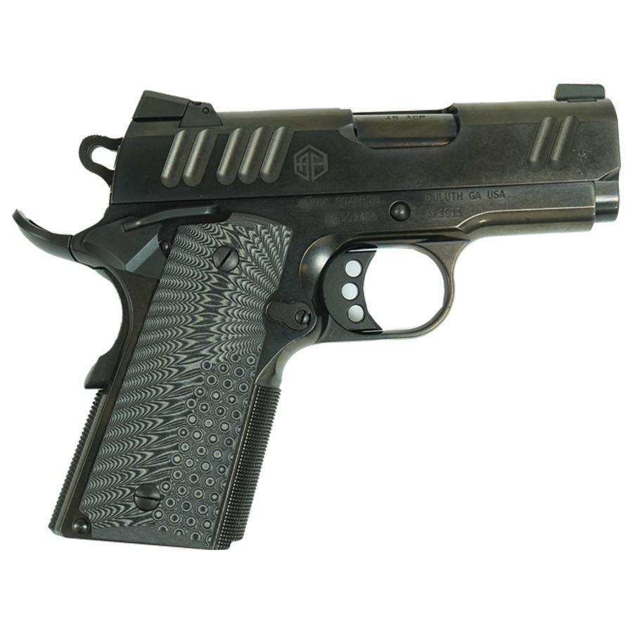Alpha Foxtrot AF1911 70 Series Handgun .45 ACP 7rd Magazine 3.25" Barrel Black Novak Sights