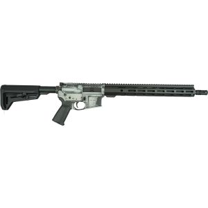 Shark Coast Trump 2.0 AR-15 Rifle w/SCC Lower 5.56 30rd Magazine 16" Barrel Distressed Silver Black