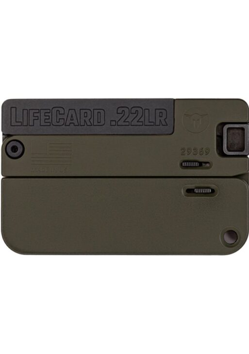 TRAILBLAZER FIREARMS LIFECARD 22LR BLACK/OD GREEN