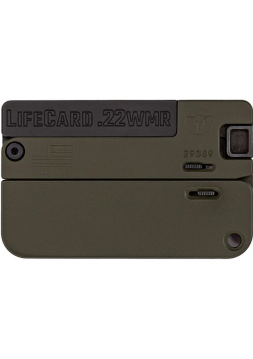 TRAILBLAZER FIREARMS LIFECARD 22MAG BLACK/OD GREEN