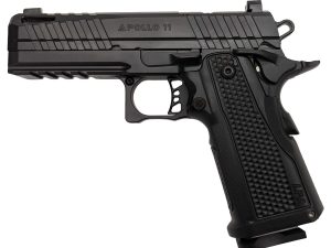 LFA Apollo 11 Compact Pistol - 9mm | Black |Aluminum Grip | 4.1" | 1x17rd Mag