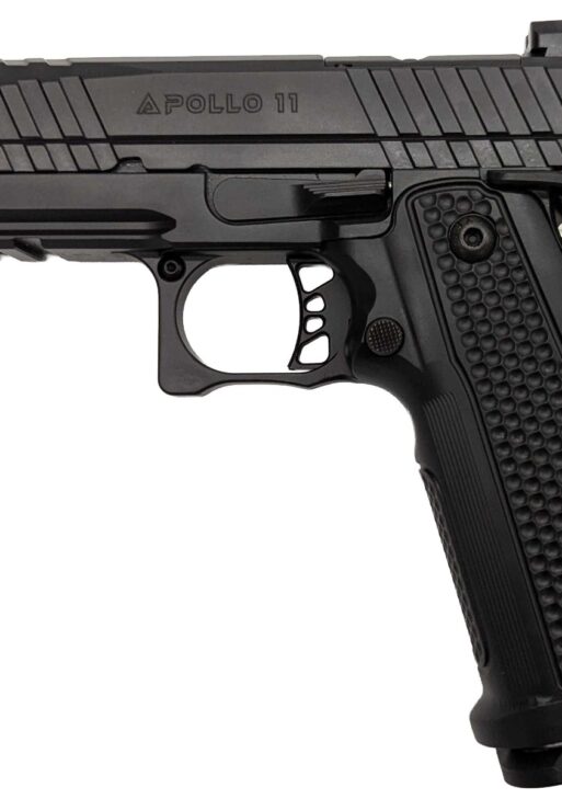 LFA Apollo 11 Compact Pistol - 9mm | Black |Aluminum Grip | 4.1" | 1x17rd Mag