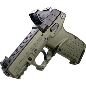 Kel-Tec P17 Pistol - OD Green | .22 LR | 3.8" Threaded Barrel | 16rd | Green Dot & Holster