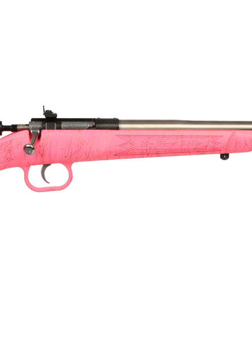 KEYSTONE SPORTING ARMS CRICKETT 22LR SS PINK/GOLD WEB