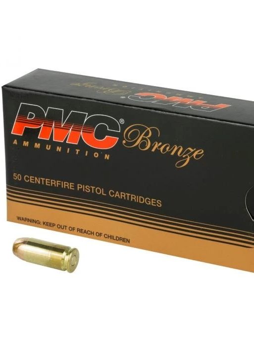 PMC Bronze .40 S&W Handgun Ammo - 165 Grain | FMJ-FP | 50rd Box