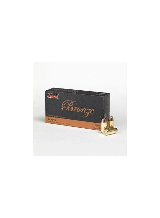PMC Bronze .45 ACP Handgun Ammo - 185 Grain | JHP | 50rd Box