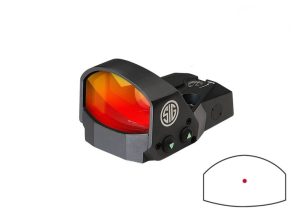 SIG SAUER ROMEO1 1X30 MINI RFLX 3MOA BK#