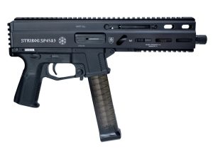 Grand Power Stribog SP45A3 .45 ACP Semi-Auto Pistol - Black | 8" Threaded Barrel | 3x 20rd Mags