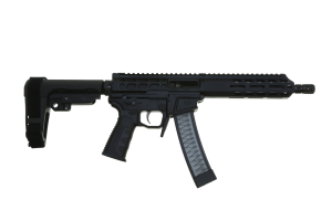 Wraithworks WARSCORP9 Side-charging AR Pistol - Black | 9mm | 8.5" Barrel | 7" M-LOK Rail | SBA3 Brace | Accepts Scorpion Mags
