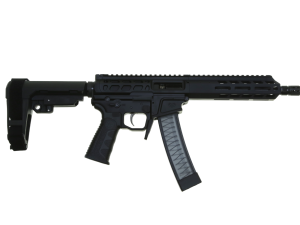 Wraithworks WARSCORP9 Side-charging AR Pistol - Black | 9mm | 8.5" Barrel | 7" M-LOK Rail | SBA3 Brace | Accepts Scorpion Mags