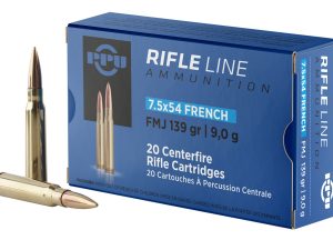 PPU PP7F Metric Rifle  7.5x54French 139gr Full Metal Jacket 20 Per Box/10 Case