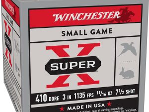 Winchester Ammo X4137 Super X Heavy Game Load High Brass 410Gauge 3" 11/16oz 7.5Shot 25 Per Box/10 Case