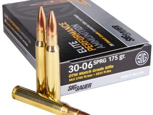 Sig Sauer Elite Match Grade Performance Rifle Ammo 30-06 SPRG 175 gr. OTM 20 rd.