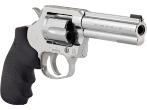 Colt Cobra Revolver 38 SPL+P 4 in. Stainless Hogue Grip 6 rd.