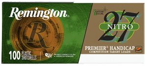 Remington Ammunition 28867 Premier Nitro 27 Handicap 12 Gauge 2.75" 1 1/8 oz 7.5 Shot 100 Per Box/ 2 Cs