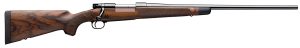 Winchester Repeating Arms 535239212 Model 70 Super Grade 243 Win Caliber with 5+1 Capacity, 22" Barrel, Polished Blued Metal Finish, AAA French Walnut Stock & No Sights Right Hand (Full Size)