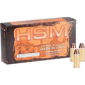 HSM Self Defense Handgun Ammunition 357 Mag. 180 gr. 50 rd.