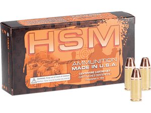 HSM Self Defense Handgun Ammunition 9mm Luger JHP 115 gr. 50 rd.