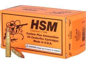 HSM Varmint Rifle Ammunition 222 Rem. V-Max 50 gr. 50 rd.
