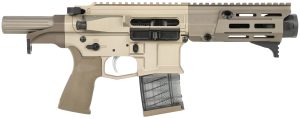 Maxim Defense MXM50822 PDX 505-SPS 300 Blackout Caliber with 5.50" Barrel, 20+1 Capacity, Arid Brown Metal Finish, Arid Brown Polymer Grip