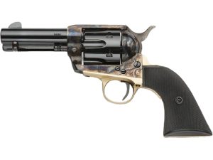 Pietta Gunfighter Revolver 9mm 3.5 in. Checkered Black Polimer Grip 6 rd.