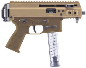 B&T Firearms BT36045CT APC9K Pro 9mm Luger 30+1 4.30" Black Threaded Barrel, M-LOK Handguard, Coyote Tan Aluminum Picatinny Rail Receiver, Coyote Tan Polymer Grips, Ambidextrous