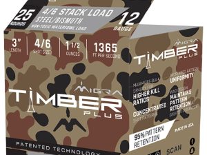 Migra Ammunitions M12SB46 Combinational  12Gauge 3" 1 1/2oz 4/6Shot 25 Per Box/10 Case