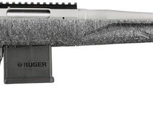 Ruger 46908 American Gen II 204 Ruger 10+1, 20" Gun Metal Gray Cerakote Spiral Threaded Barrel, Gun Metal Gray Cerakote Receiver w/Picatinny Rail, Gray Splatter Adjustable Synthetic Stock