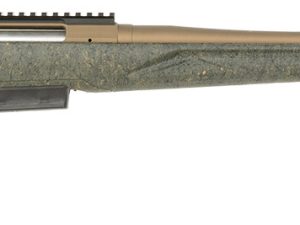 Ruger 46935 American Predator Gen II Full Size 450 Bushmaster 3+1 22" Burnt Bronze Cerakote Threaded Barrel, Picatinny Rail Steel Receiver, Green Splatter Adjustable Synthetic Stock