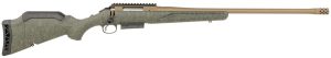 Ruger 46935 American Predator Gen II Full Size 450 Bushmaster 3+1 22" Burnt Bronze Cerakote Threaded Barrel, Picatinny Rail Steel Receiver, Green Splatter Adjustable Synthetic Stock