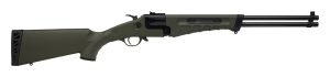 Savage Arms 23002 42 Takedown Full Size 22 LR/410 Gauge 1rd 20" Black Satin Sporter Barrel, Satin Black Carbon Steel Receiver, OD Green Fixed Synthetic Stock, Ambidextrous