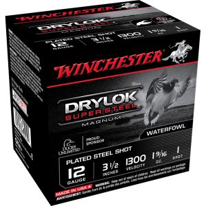 Winchester Drylok Magnum Plated Load 12 ga. 3.5 in. 1 9/16 oz. 1 Shot 25 rd.
