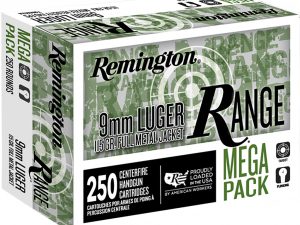 Remington Range Pistol Ammo 9mm 115 gr. FMJ 250 rd.