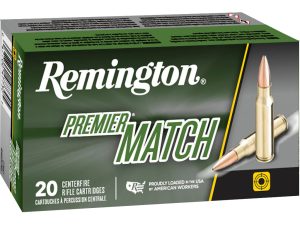 Remington Premier Match Centerfire Rifle Ammo 223 Rem. 62 gr. HP Match 20 rd.