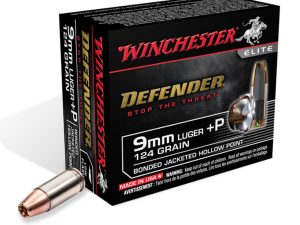 Winchester Defender Pistol Ammo 9mm+P 147 gr. JHP 20 rd.
