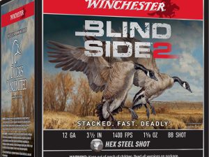 Winchester Blind Side 2 Shotgun Ammo 12 ga. 3.5 in. 1 5/8 oz. HV BB Shot 25 rd.