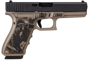 Glock UG2050204NKODAK G20 Gen4 Full Size Frame 15+1 4.61" Black Steel Barrel, Black Cerakote Steel Serrated Slide, Rose Gold w/Kodiak Polymer Frame w/Picatinny Rail, Ambidextrous